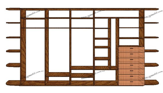 5-door sliding closet dimensions