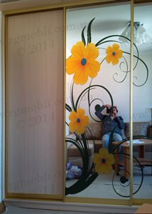 sliding door wardrobe with mirror panels